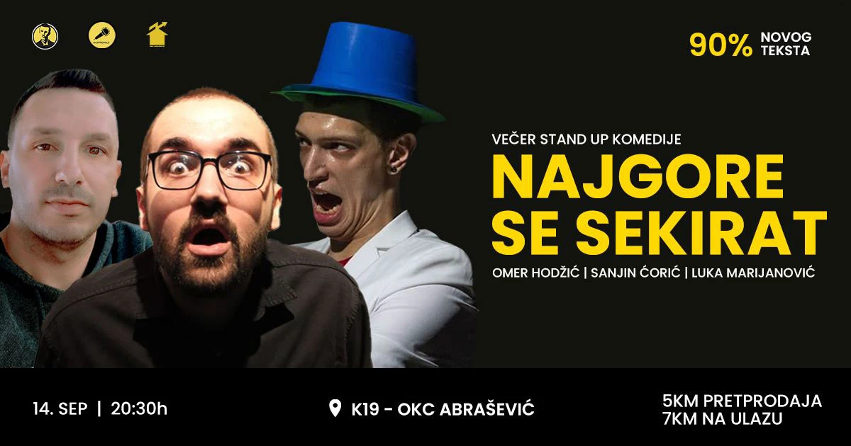Nova sezona Stand Up komedije počinje večeras u Abrašu