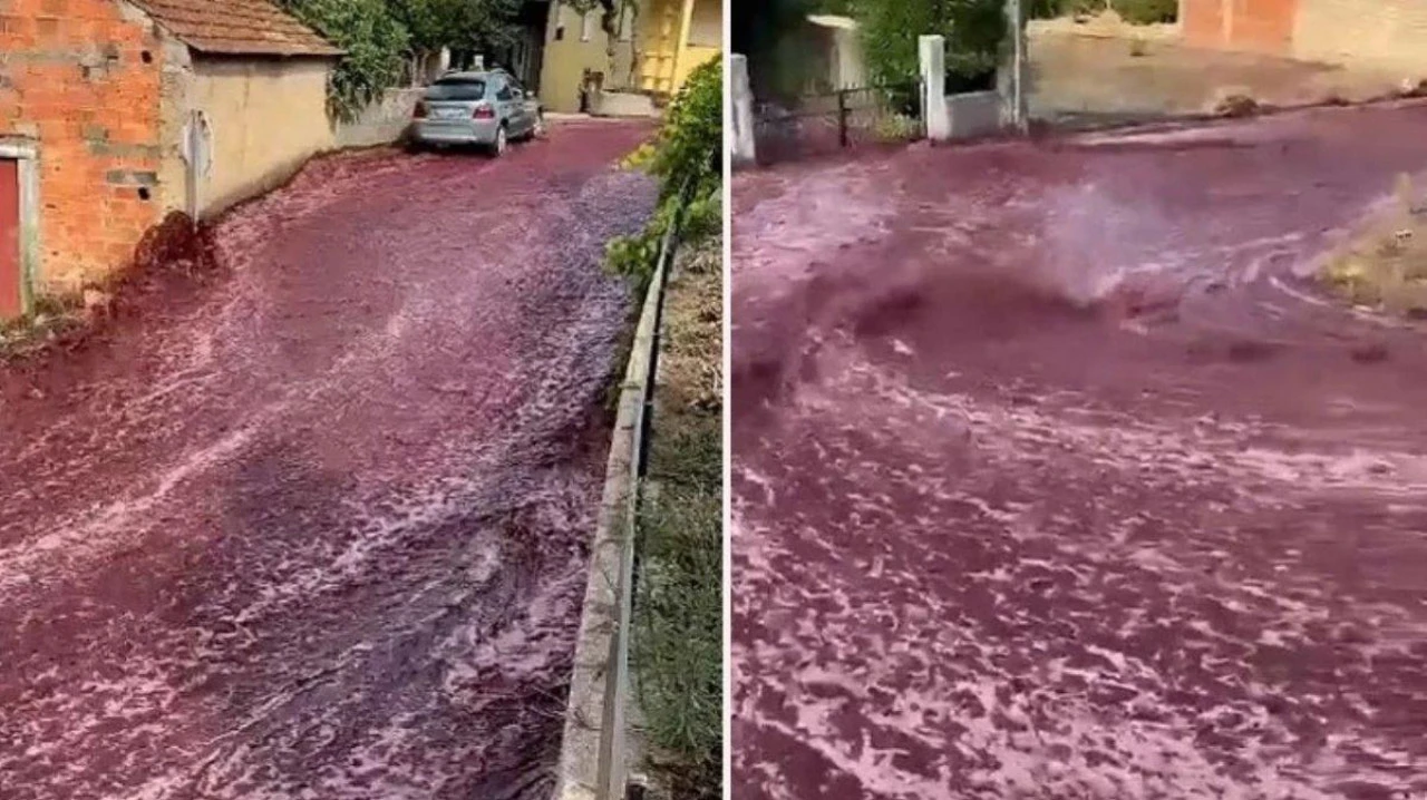Vino poteklo ulicama