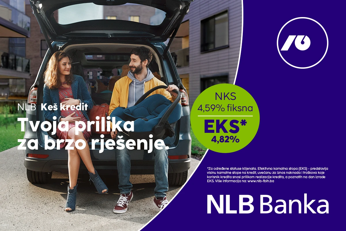 Prilika za brzo rješenje je stigla uz akcijsku ponudu keš kredita NLB Banke Sarajevo!