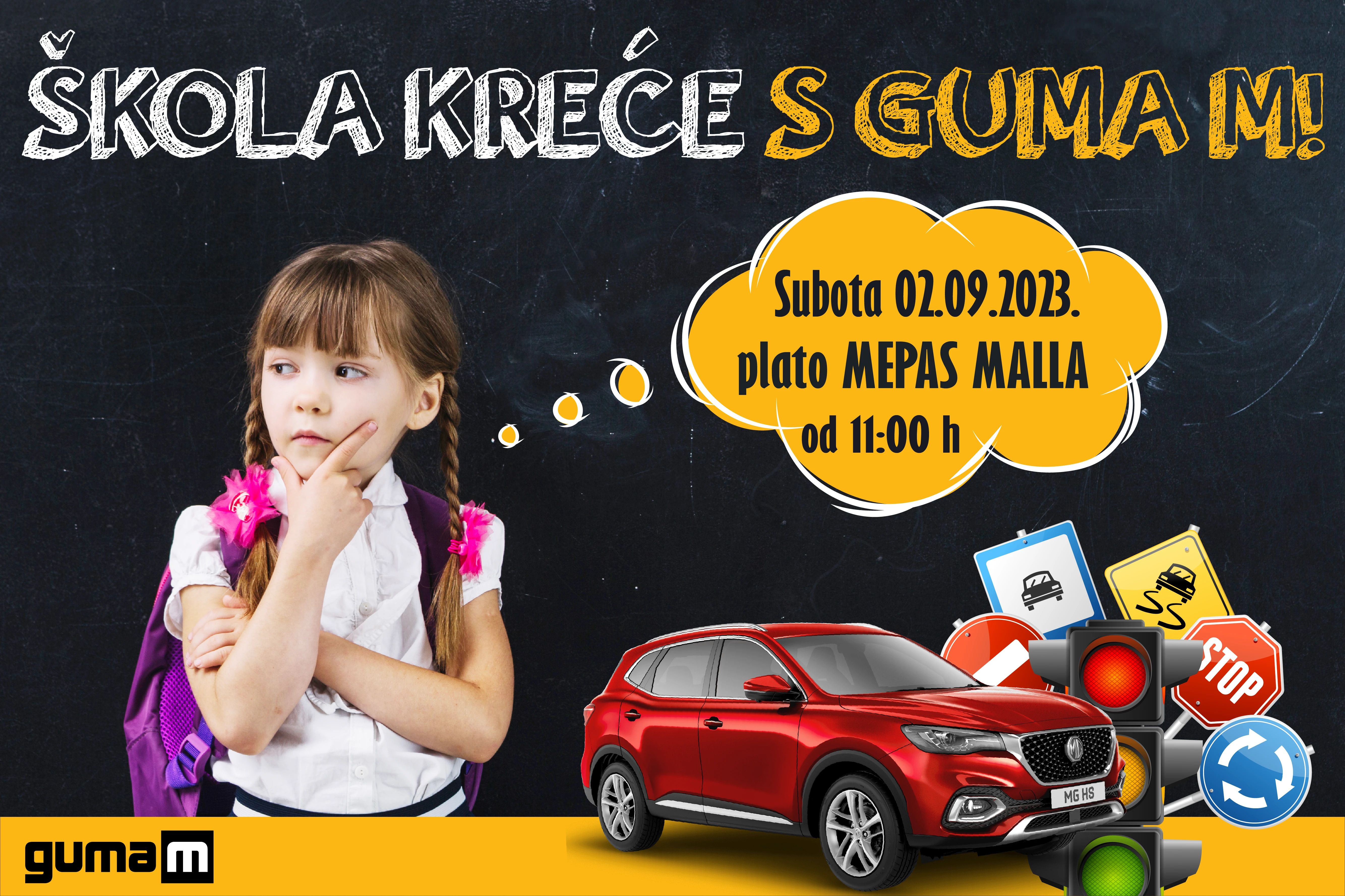 Promocija MG Vozila na platou MEPAS MALL uz siguran početak školske godine i brigu o prometnoj sigurnosti