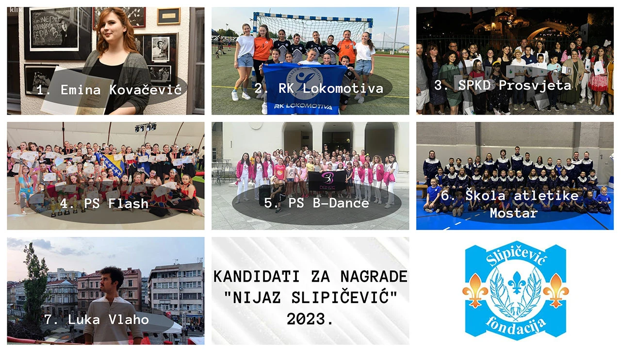 Nagrada Nijaz Slipičević 2023. – dobitnike biraju građani Mostara!
