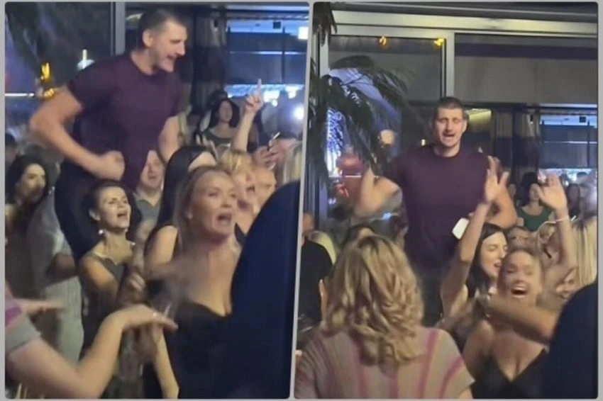 Jokić na Cecinom koncertu maksimalno opušten