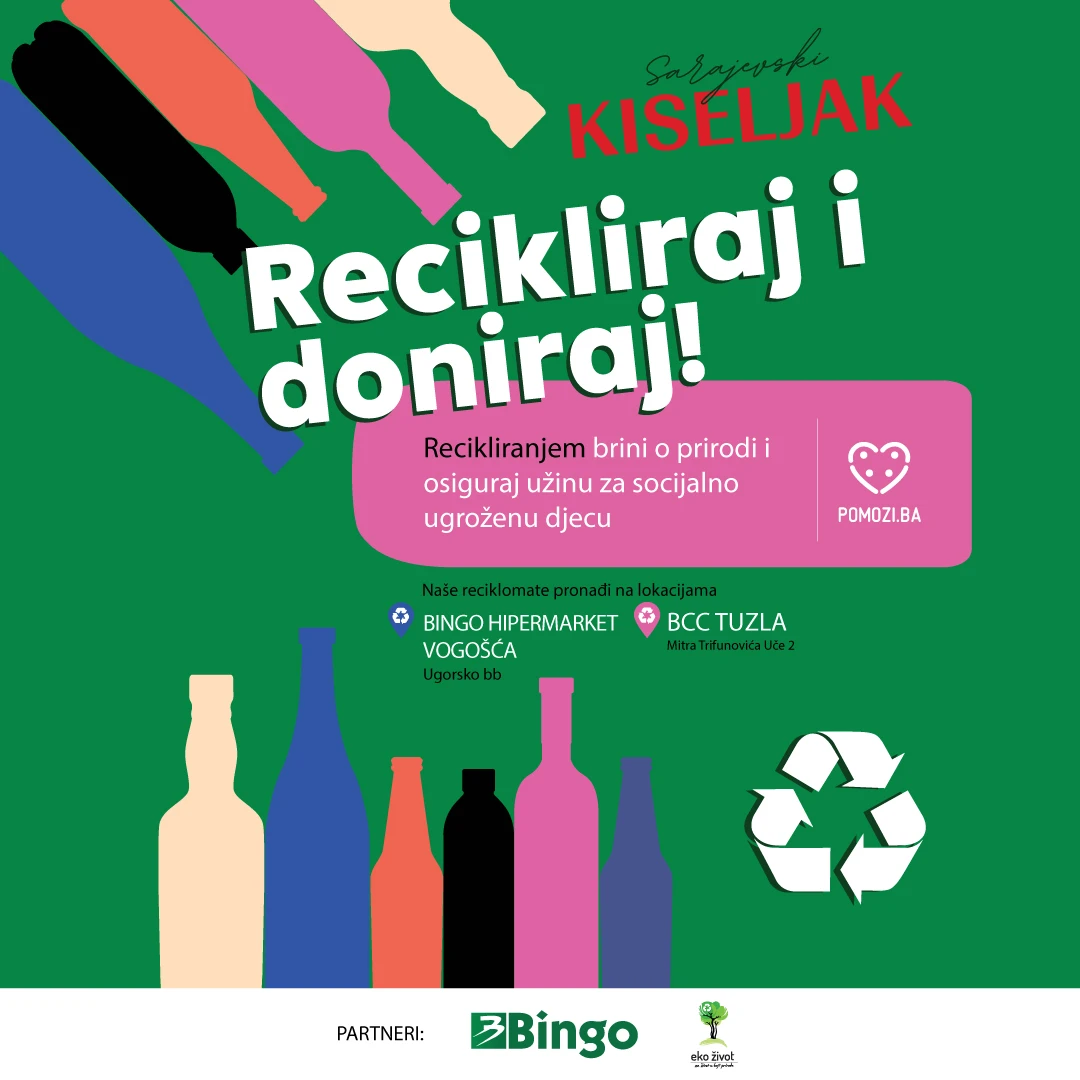 Recikliraj i omogući školsku užinu djeci iz socijalno ugroženih obitelji