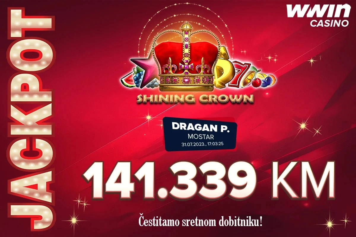 Mostarac osvojio više od 140.000 KM na WWin Casinu