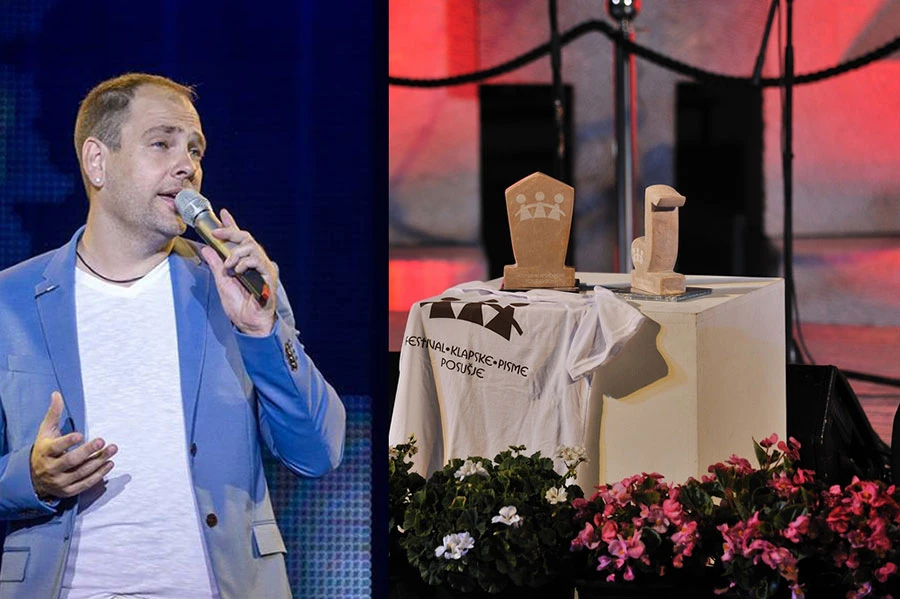 Alen Nižetić nastupa u revijalnom dijelu Festivalala klapske pisme u Posušju