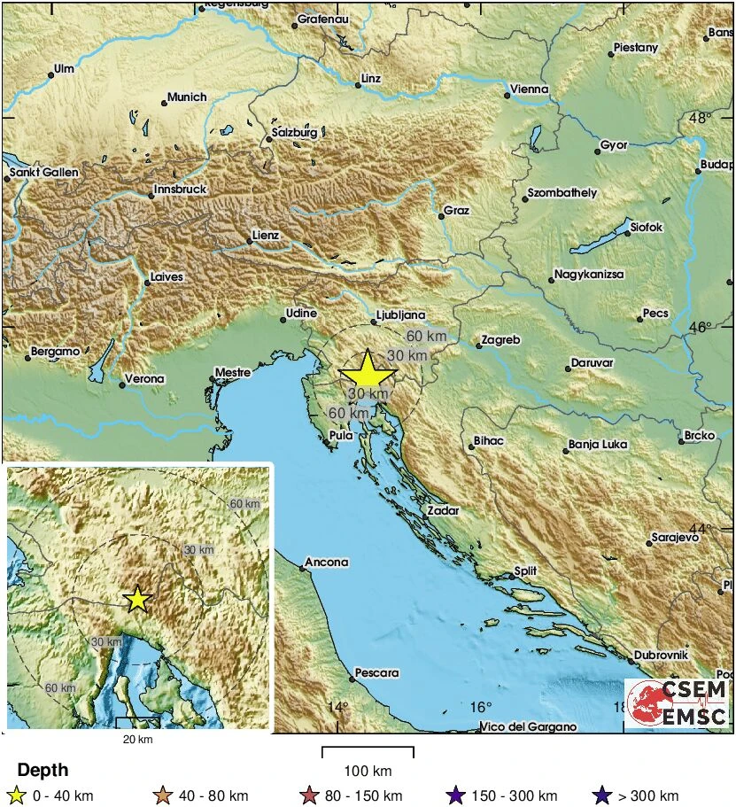 Prilično jak potres zatresao riječko područje