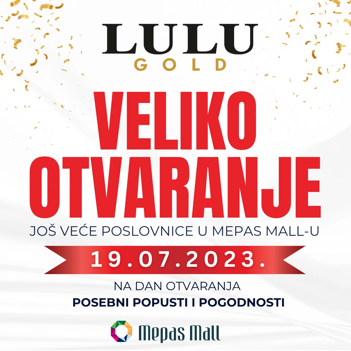 Veliko otvorenje LULU Gold u Mepas Mall Mostar