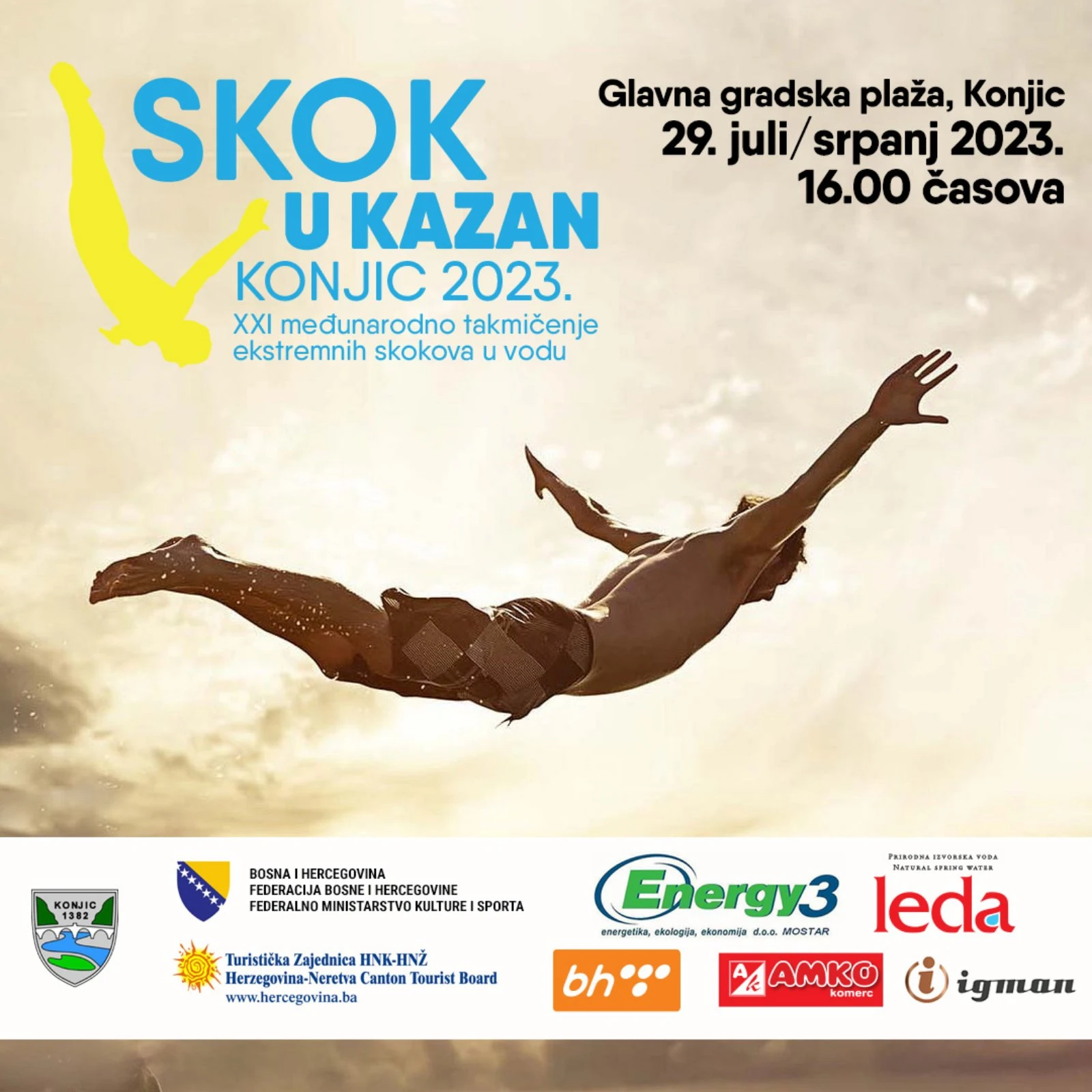 Skok u kazan 19. srpnja u Konjicu