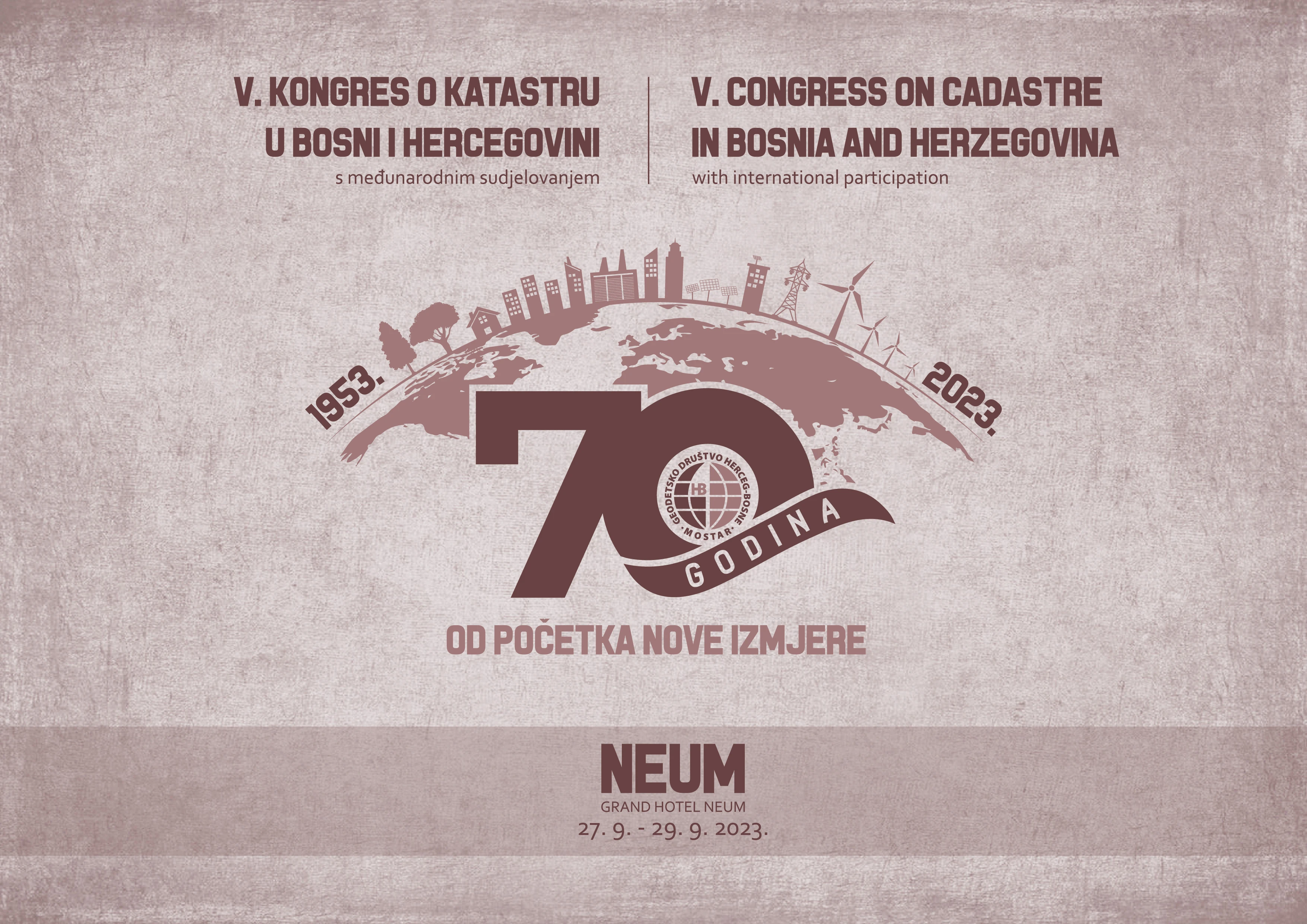 V. Kongres o katastru u Bosni i Hercegovini u rujnu u Neumu