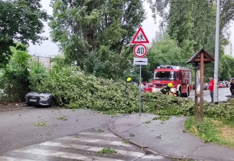 Olujni vjetar poharao Zagreb: Vatrogasci zatrpani pozivima 