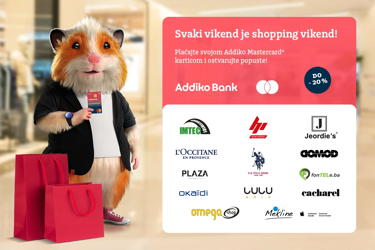 Ljetne shopping radosti za korisnike Addiko Mastercard kartica