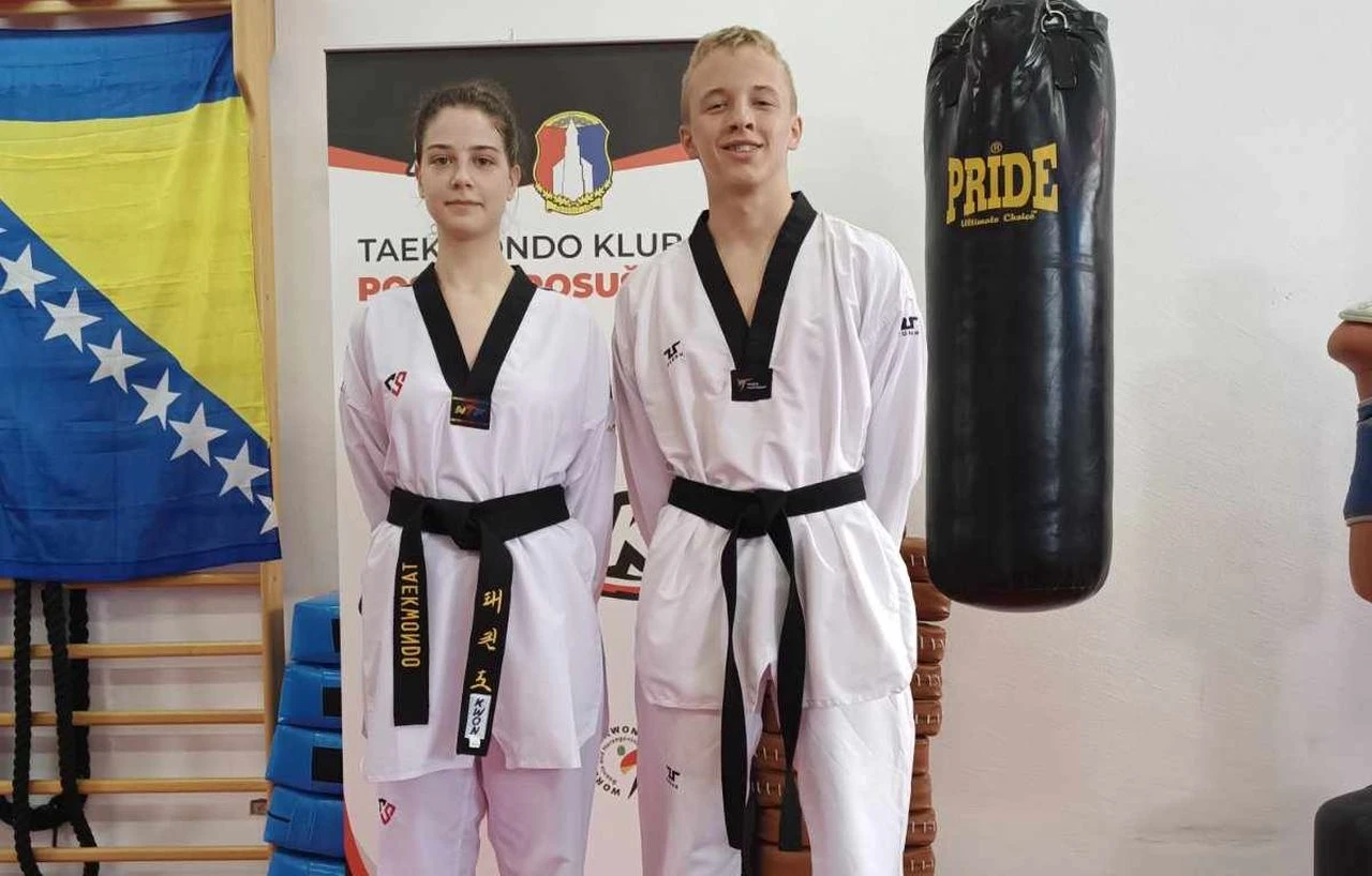 Dva nova crna pojasa za članove Taekwondo klub Cro Star