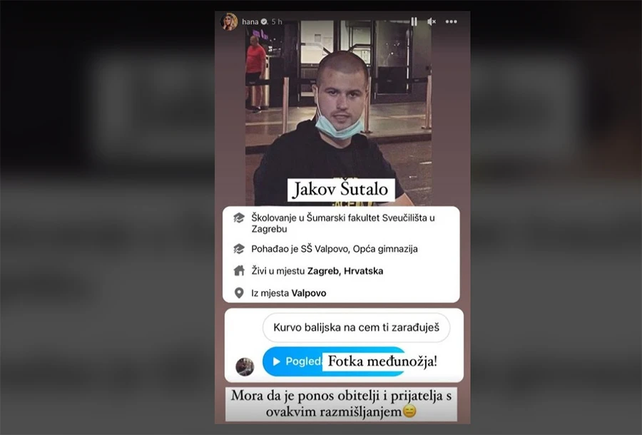 Sin gradonačelnika Valpova Hanu Hadžiavdagić nazvao balijskom ku**om
