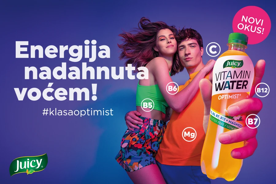 Optimistično u ljeto uz novi okus Juicy vitaminske vode