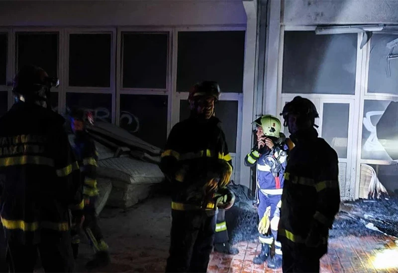 Požar na hotelu Petra Ćorluke