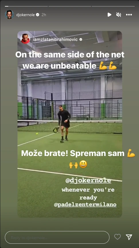 Novak spreman na Zlatanov izazov