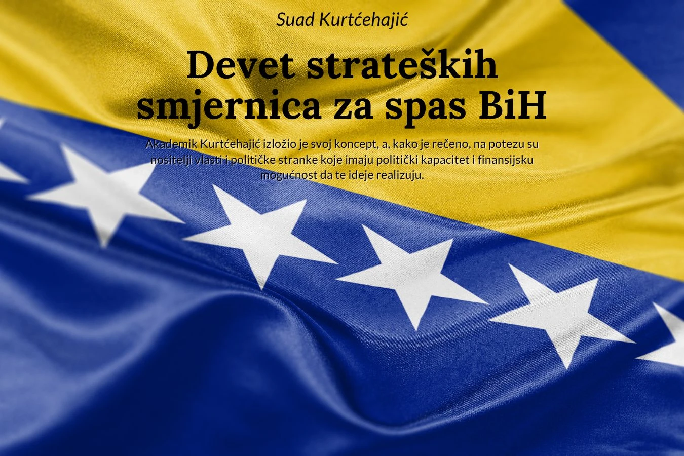Potrebno sazvati Bosanski sabor za spas BiH