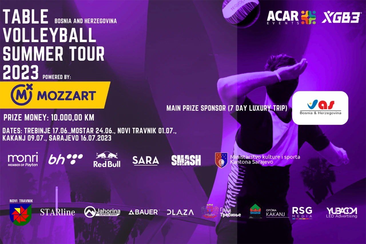 U Trebinju započinje Mozzart Table Volleyball Summer Tour 2023