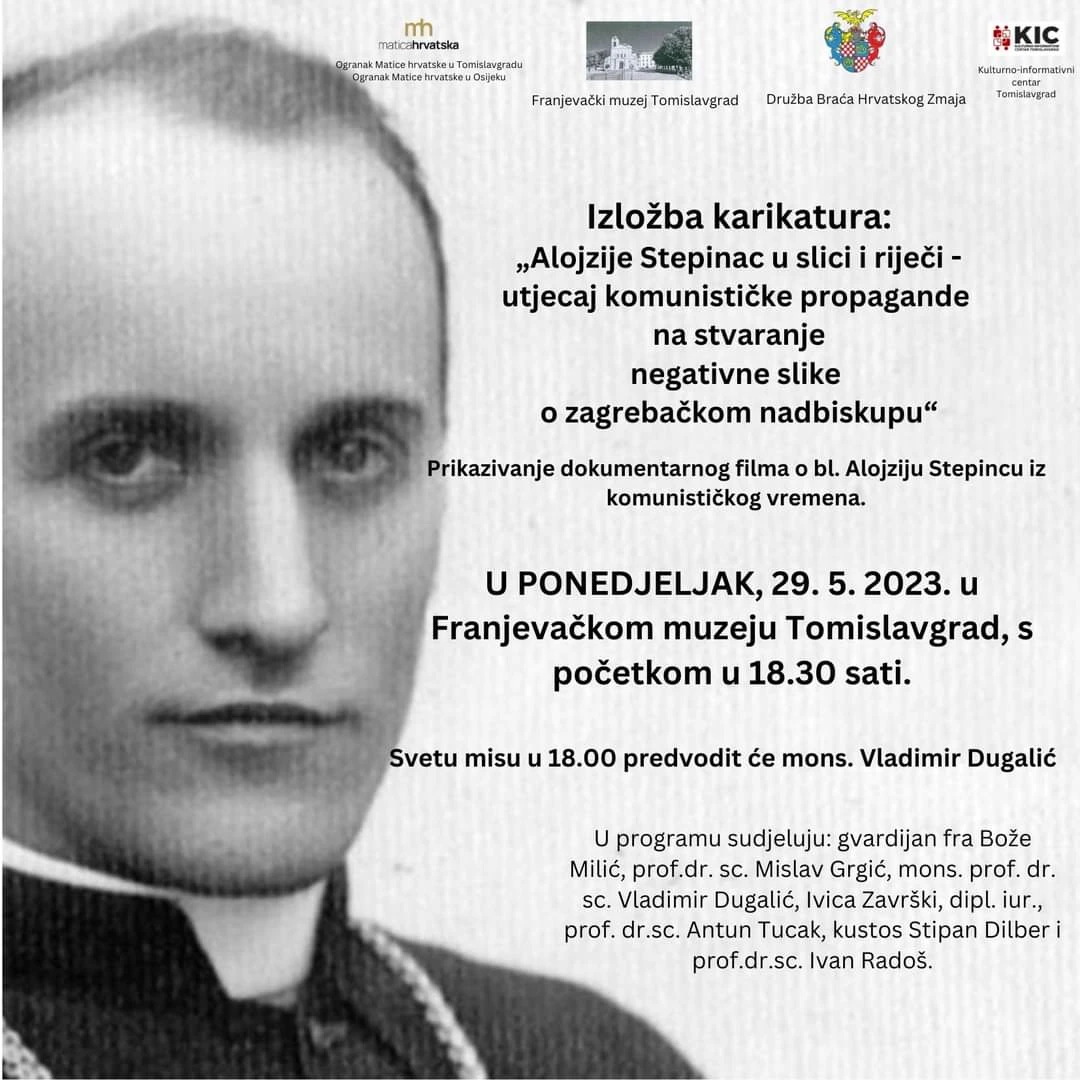 Izložba karikatura 'Alojzije Stepinac u slici i riječi... ' 