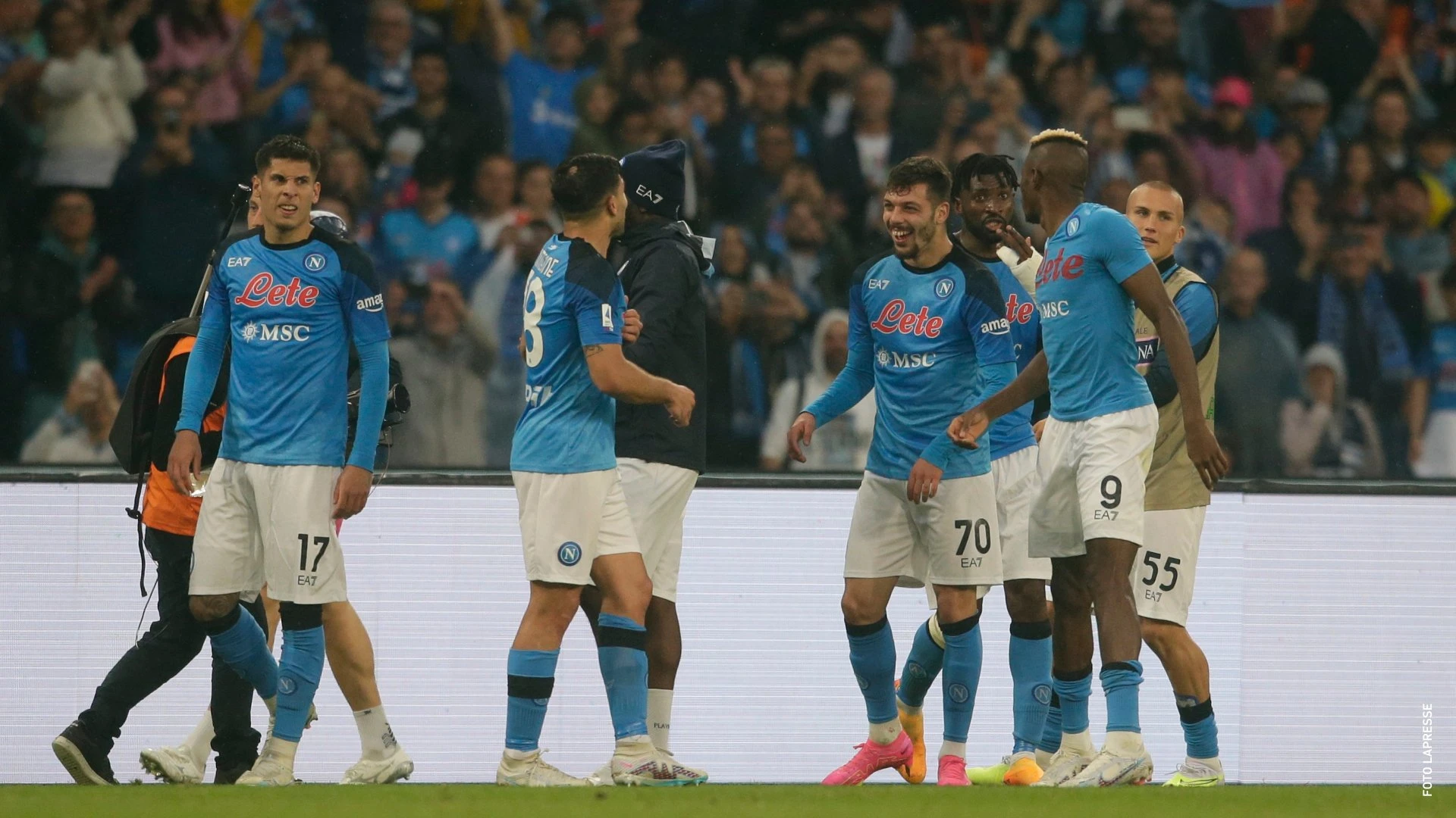Slavlje Napolija protiv Intera u derbiju Serie A