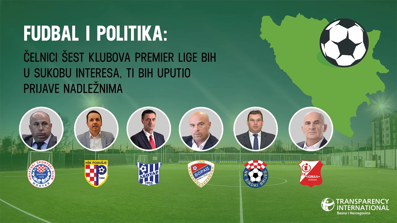 Nogomet i politika - Čelnici šest klubova Premier lige BiH prijavljeni nadležnima