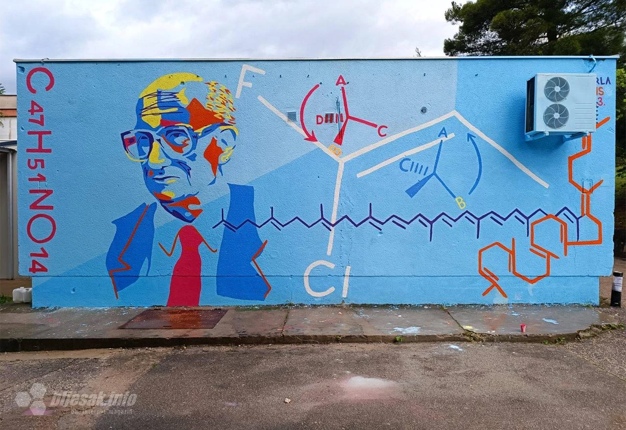 Nobelovac Vladimir Prelog dobio mural u Mostaru