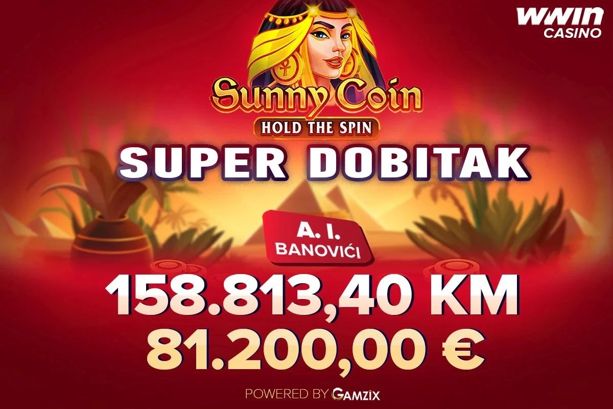 Ponovno super dobitak od preko 150.000 KM na Wwin casinu!