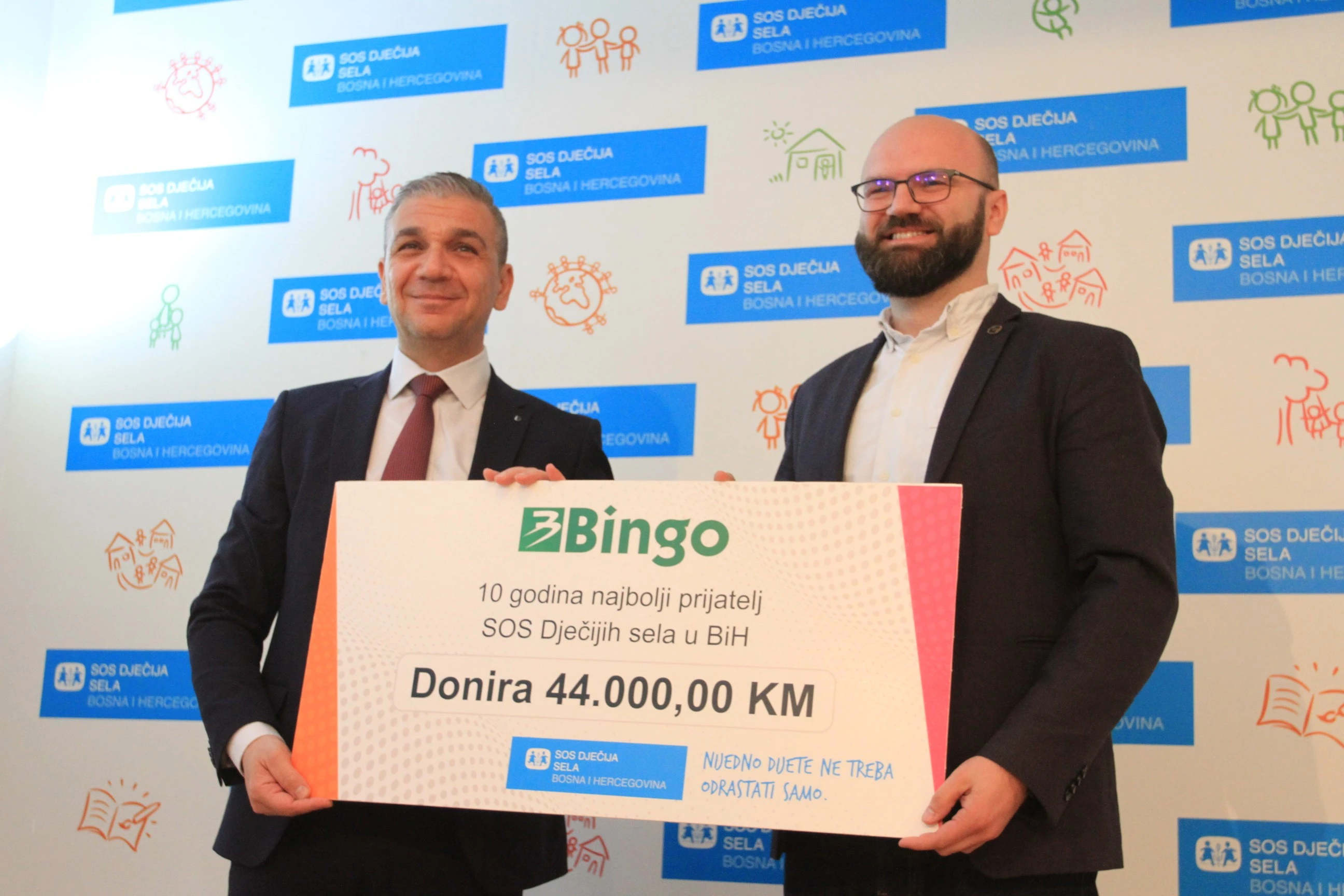Desetljeće najboljeg prijateljstva kompanije Bingo i SOS Dječijih sela u BiH