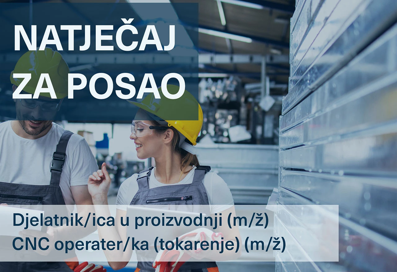 Emerus traži više zaposlenika za razne pozicije u Proizvodnji