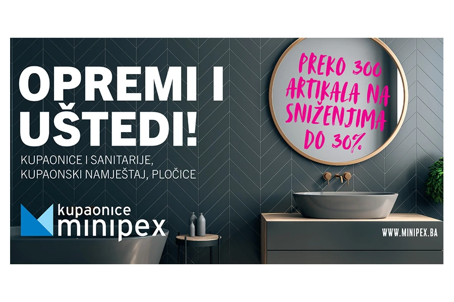 300+ artikala za vaše kupaonice na popustu do 30% uz besplatnu dostavu