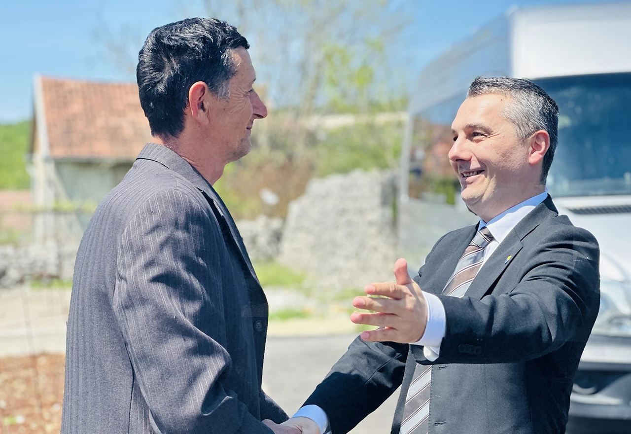 Ministar Dizdar s povratnicima u Stocu, Rabranima i Jablanici