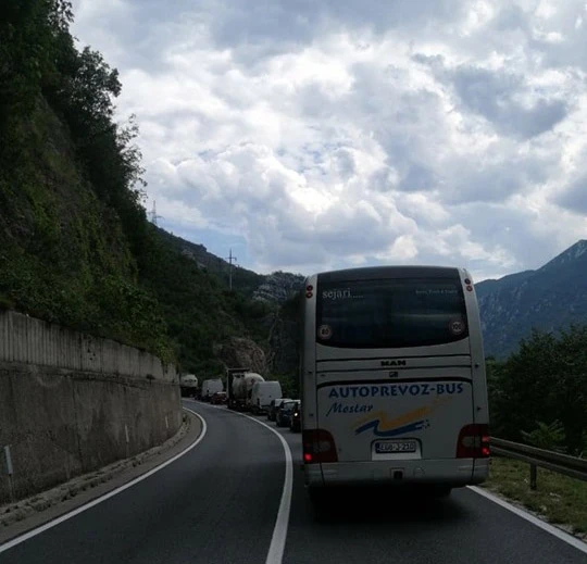 Gužve na dionici Mostar-Jablanica