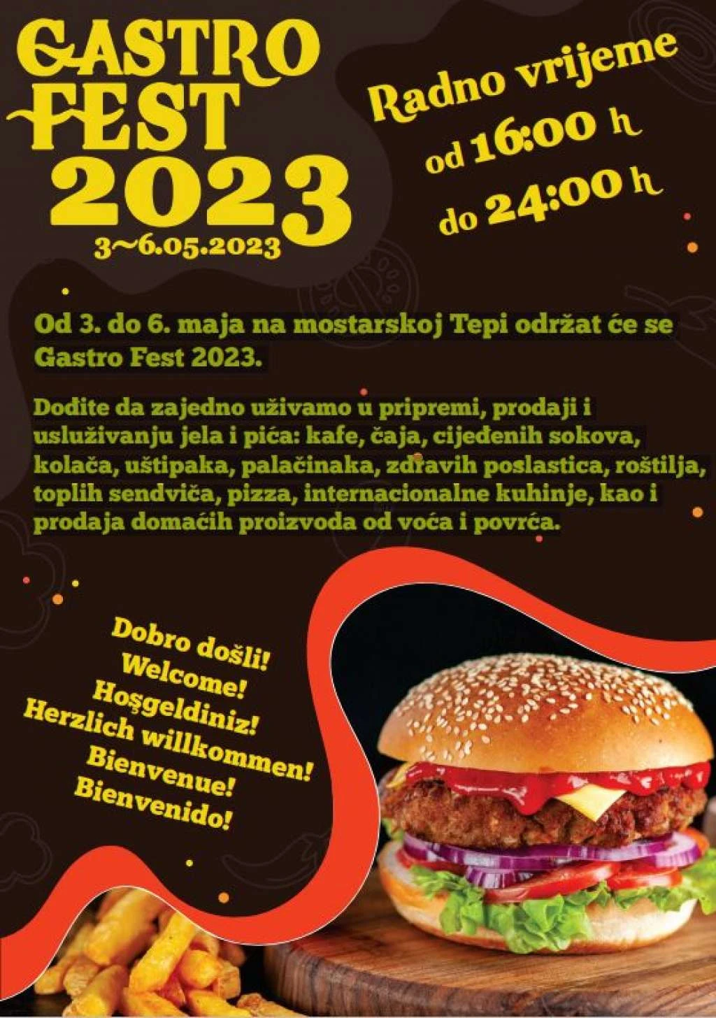 Idućega tjedna u Mostaru počinje 'Gastro Fest'