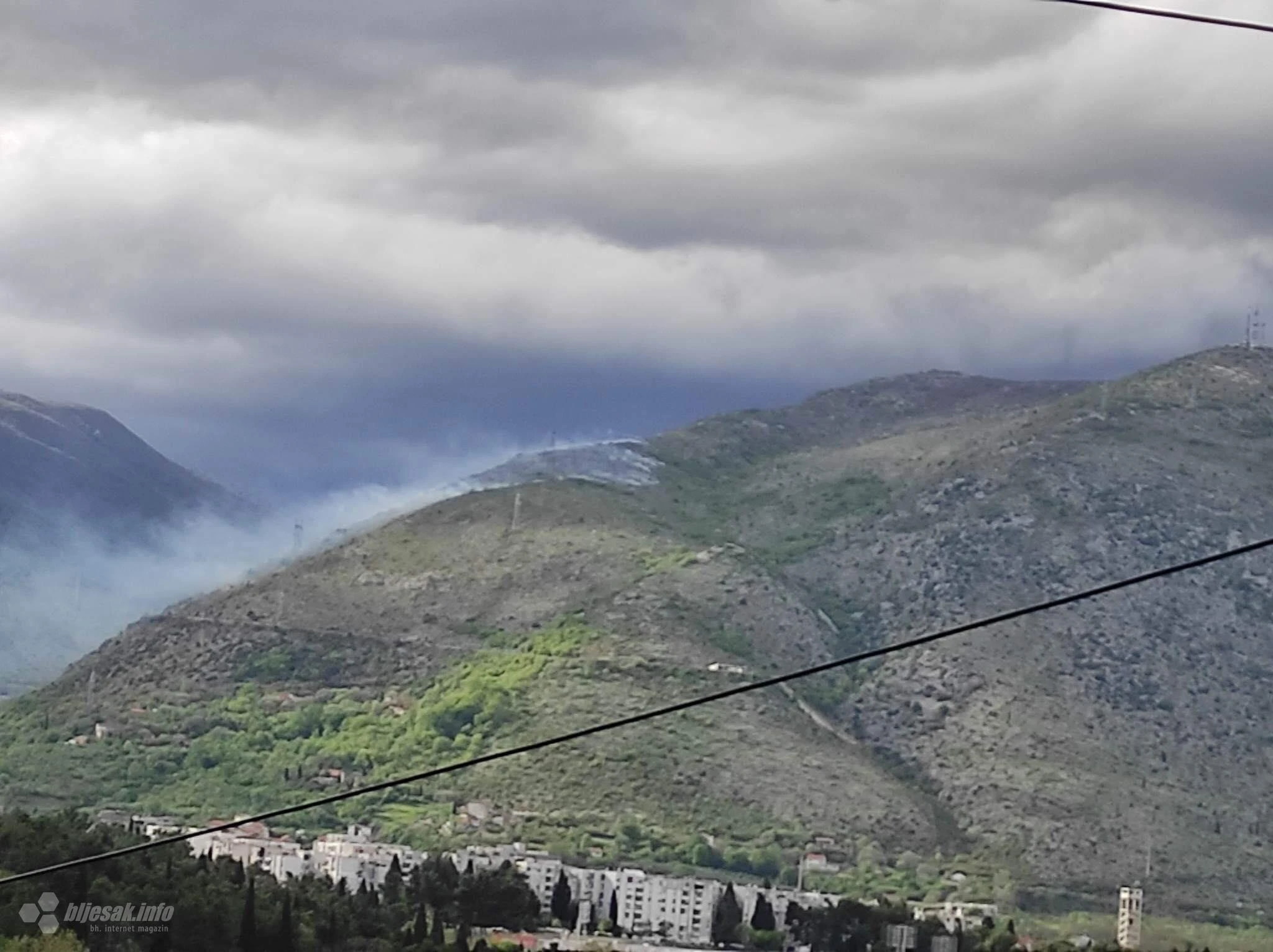 Nepristupačan teren: Požar na Planinici