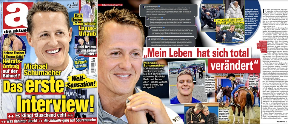Die Aktuelle koristio umjetnu inteligenciju pa objavio intervju sa Schumacherom!