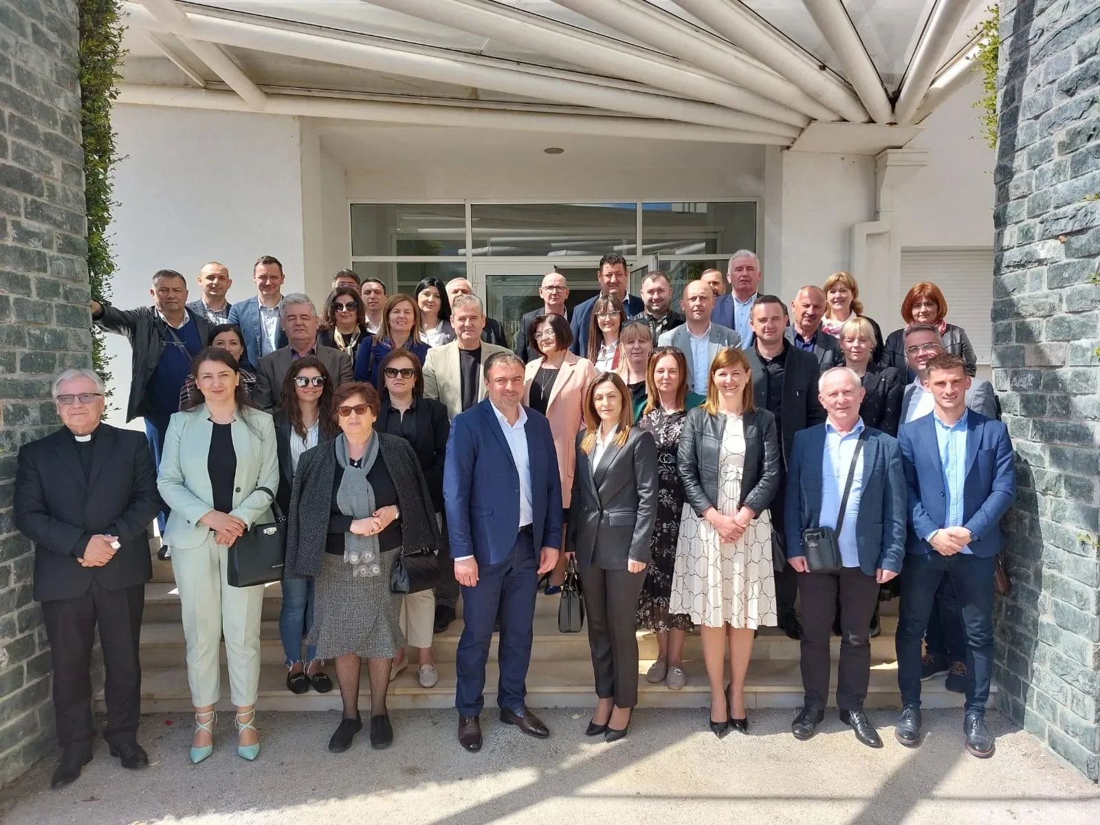 Mostar: Susret biskupa Palića i ravnatelja osnovnih i srednjih škola