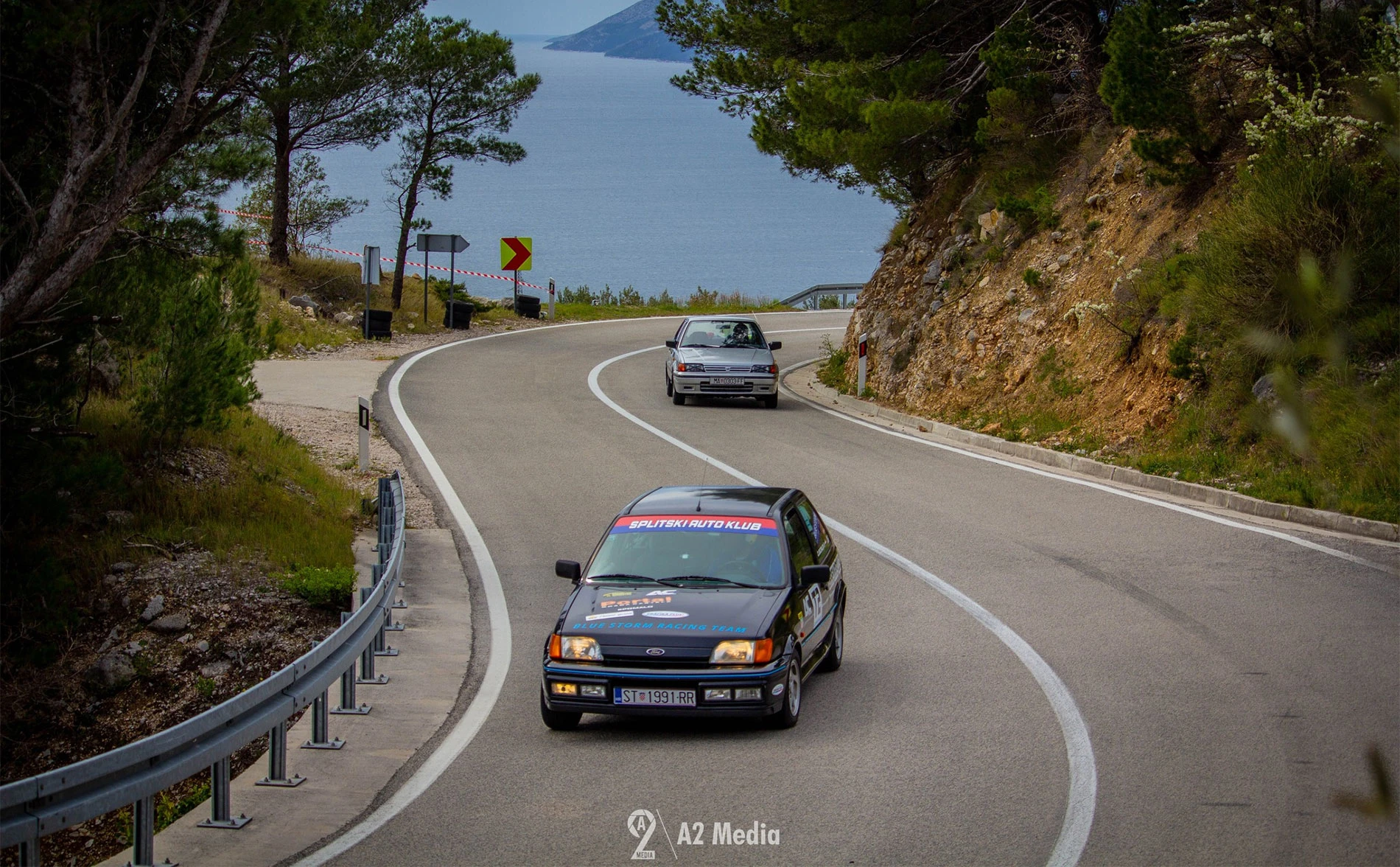 Od Makarske do Tučepi vozila se auto utrka na brdskim stazama