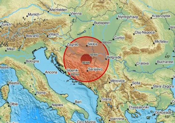 Potres jačine 4,3 po Richteru pogodio Bosnu i Hercegovinu