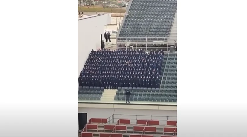 VIDEO: Banjalučki policajci provjeravali statiku na novoizgrađenoj tribini