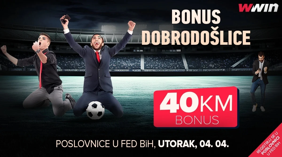 Wwin nagrađuje nove korisnike s 40 KM bonusa