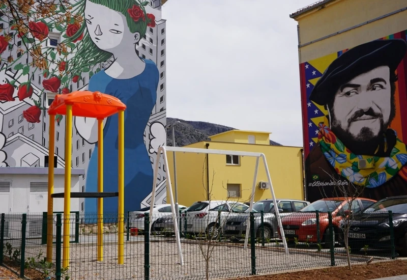 Mostar: Završava se uređenje parkova u Šantićevoj ulici i Bafo naselju