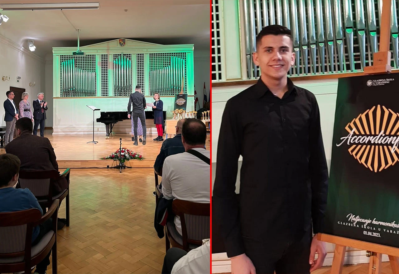 Dženis Gadara iz Mostara najbolji harmonikaš na natjecanju u Varaždinu