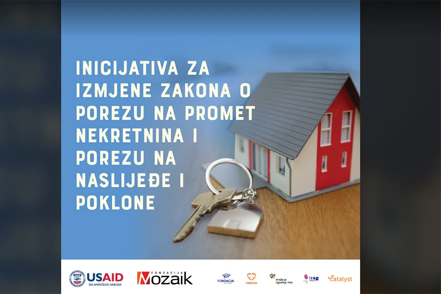 Civilni sektor u BiH na poklonjene nekretnine plaća porez