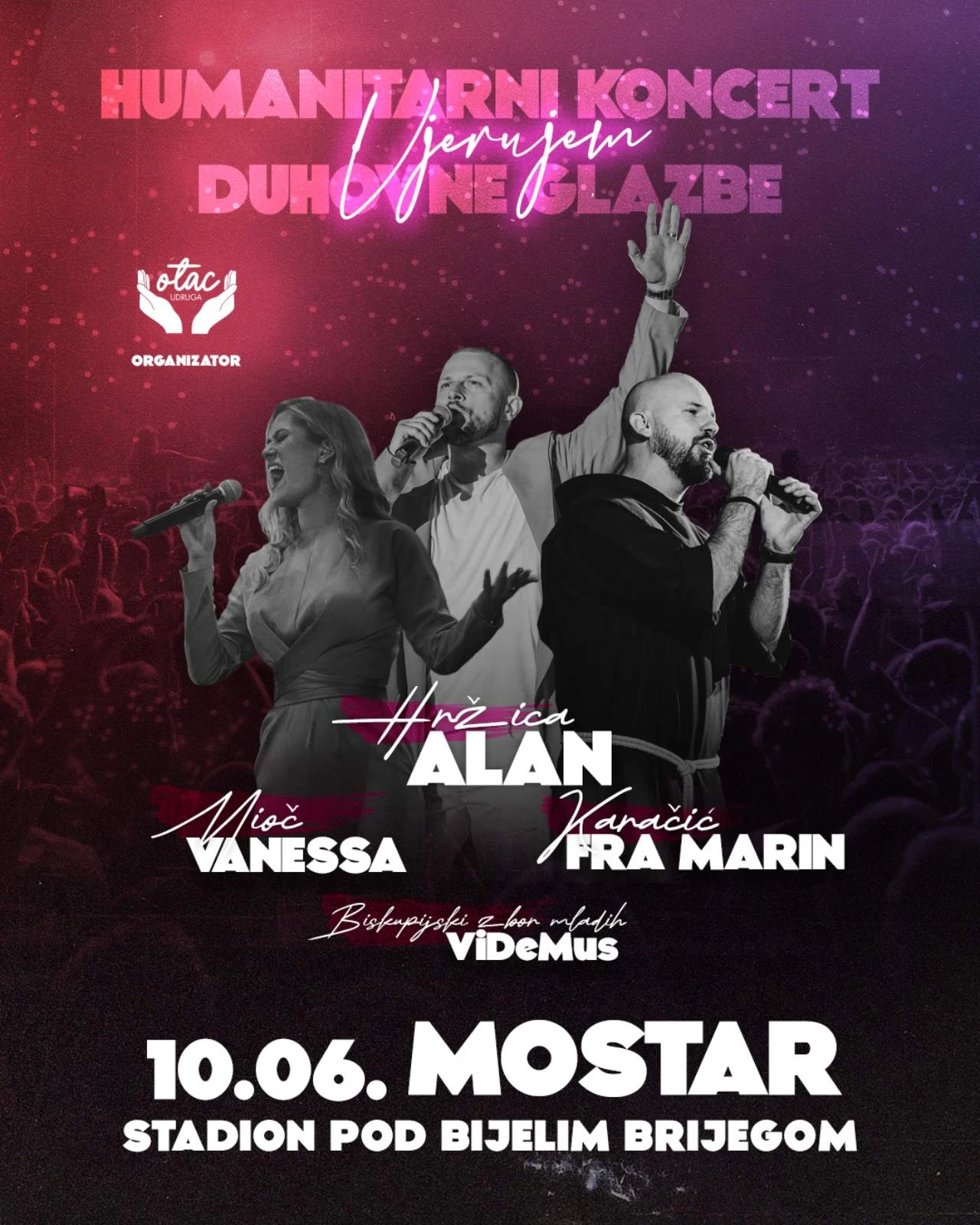 Humanitarni duhovni koncert u Mostaru: Ulaznice u prodaji!