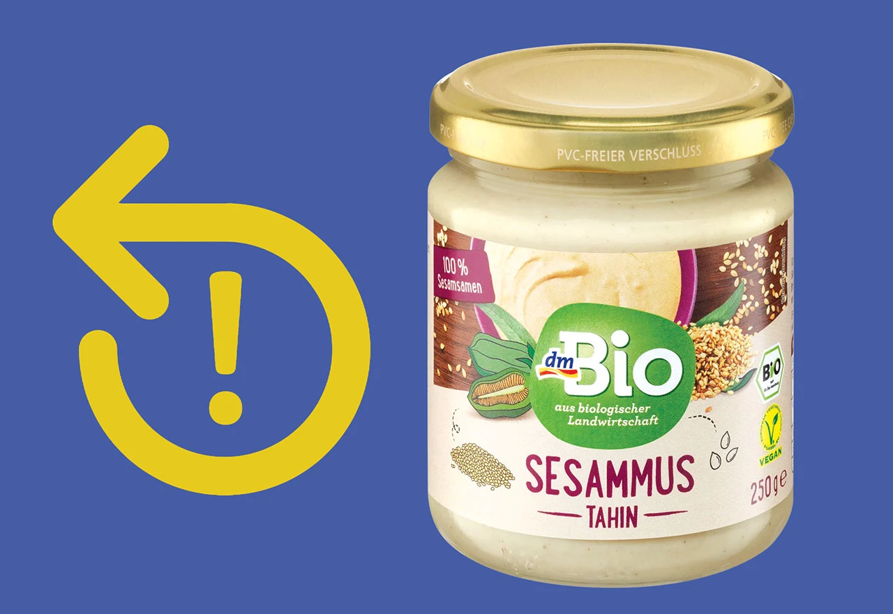 dm iz predostrožnosti povlači proizvod dmBio tahini pasta od susama