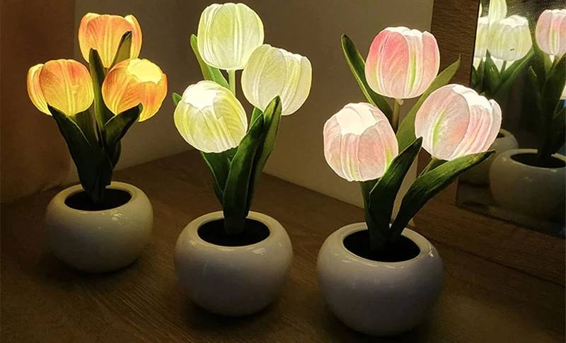 Za ultimativne obožavatelje proljeća: Lampa u obliku šarenih tulipana!