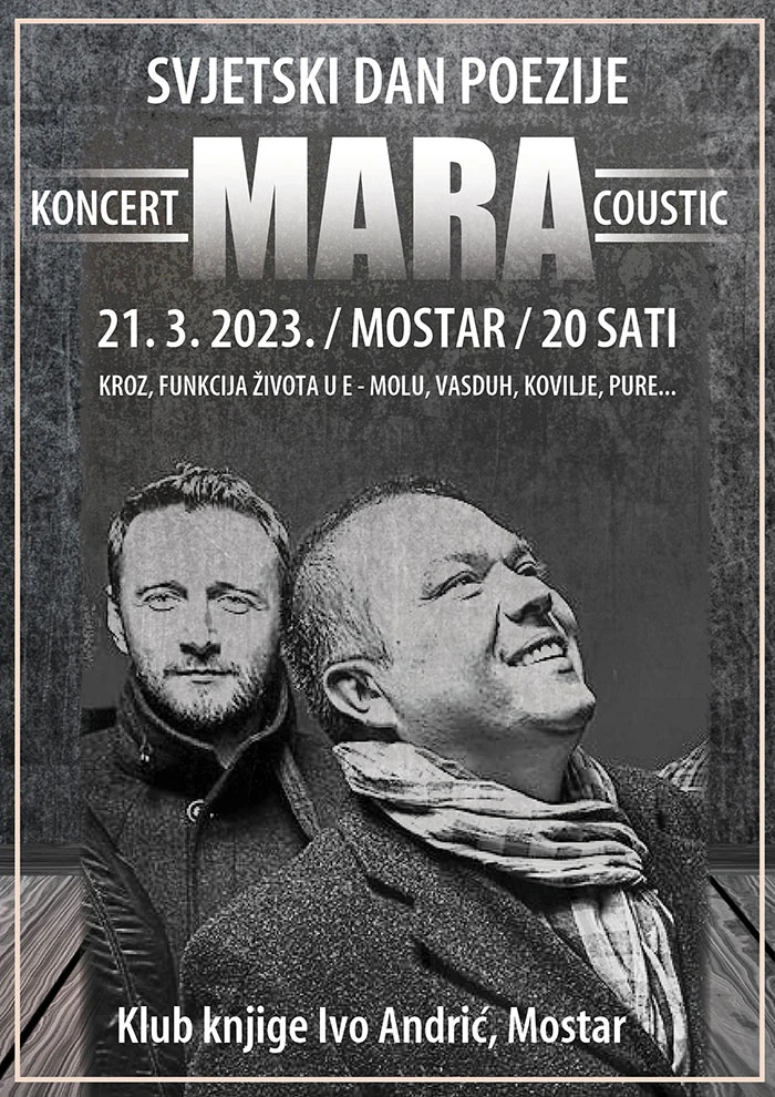 Mara na Svjetski dan poezije u Klubu knjige Ivo Andrić u Mostaru
