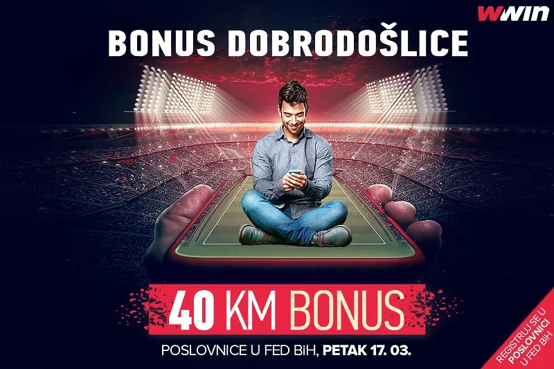 WWin: Registrirajte se i uzmite bonus dobrodošlice u vrijednosti od 40 KM