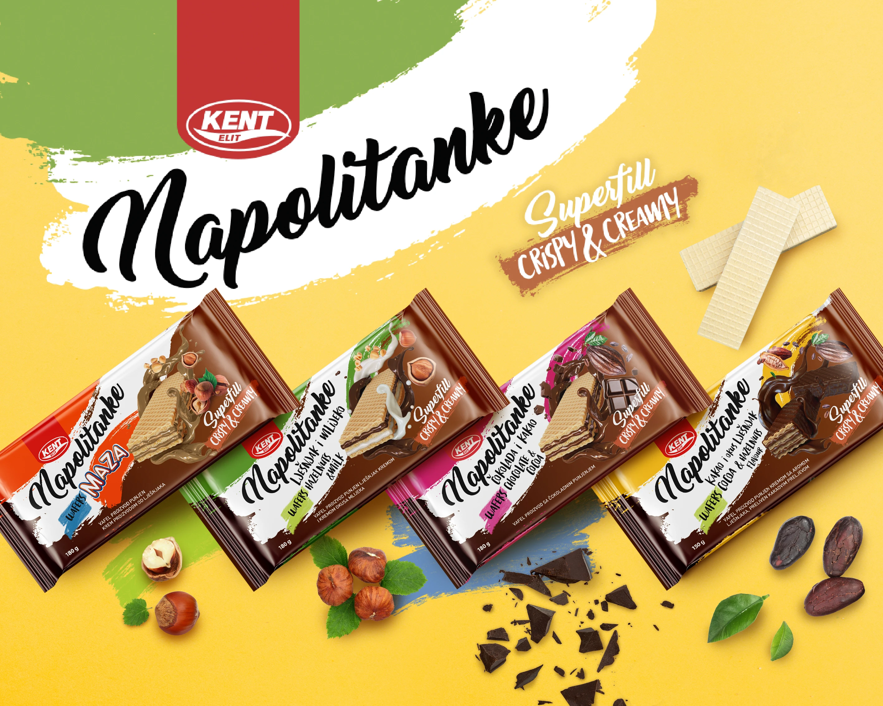 Hrskave Kent napolitanke sa originalnom i prvoklasnom recepturom