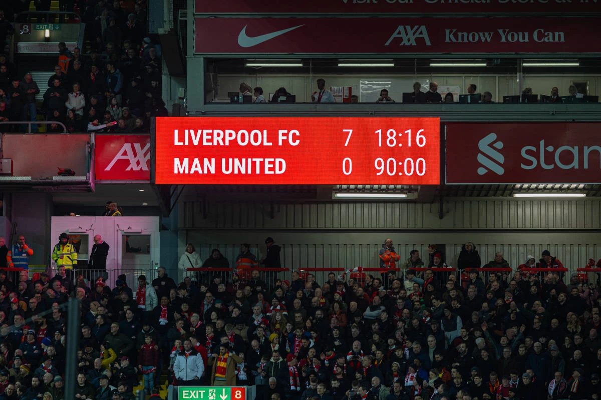 Četvrti put u povijesti, Manchester United je izgubio 7:0